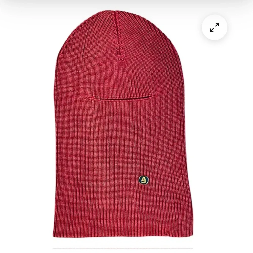 Alphastyle Knit Balaclava Red Knit Beanie 100% Cotton‎
